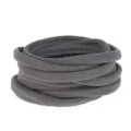 Grey elastic nylon hair band, soft baby headband for DIY children headwear accessories detail. - 10 Pieces/Pack / Gray