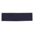 Bandeau large élastique bleu foncé vue de détail, tissu doux et confortable pour le sport. - Bleu marine