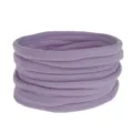 Soft elastic nylon hair bands detail shot, stretchable baby headwear accessory for diy craft. - 10 Pieces / Light Purple