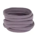 Soft nylon baby headbands elastic hair bands for DIY hair accessories children cute kids daily use - 10 Pieces / Purple Grey
