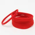 Rote, nahtlose elastische Haargummis, weiche Baby Stirnbänder und DIY Haarstyling Accessoires. - Rot