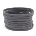 Dark gray seamless elastic hair ties, gentle hair accessories for baby and kids DIY styling. - Gray