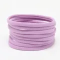 Seamless elastic hair ties for babies and kids, soft purple hair accessories, gentle on hair. - Light Purple