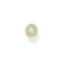 Ciondolo Lettera Diamante Pavé Oro DIY Alfabeto Charm Collana Accessorio Gioiello - Ciondolo Lettera O Dorato con Strass