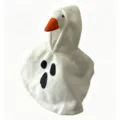 7 pollici piccola oca da scrivania Halloween mantello bianco stampato set costume - Set mantello bianco di Halloween
