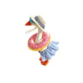 Summer 7 inch little goose beach resort style straw hat sunglasses swim ring skirt set variant - Blue Set (Donut Swim Ring)