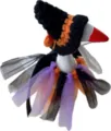 Conjunto de disfraz de figura de pato de Halloween con sombrero de bruja y falda de tul. - Set de bruja negro