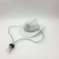 Cappello da cowboy per animali con stella glitterata e mentoniera argentata, perfetto per gatti. - 13,5*10*5 cm / Bianco