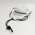 Piccolo cappello da cowboy fatto a mano per animali con cordino nero regolabile cani gatti - 13,5*10*5 cm / Bianco