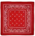 Red paisley bandana classic cotton headwear multipurpose fashion scarf for men and women - Drool Bibs in Red