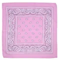 Pink paisley bandana classic western cowboy square scarf for outdoor and fashion style - Baby Bibs - Pink