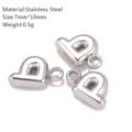 Roestvrijstalen bubbel letter bedels 7x10mm, DIY sieraden accessoires glanzend en klein. - P-1
