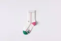 Calcetines deportivos de compresión para mujer, calcetines de correr blancos elegantes. - Talla única / Verde