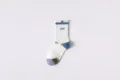 Calcetines deportivos de compresión para mujer con rayas de colores, ideales para running. - Talla única / Púrpura