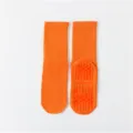 Orangene Damen Yoga Socken mit Anti-Rutsch-Noppen auf der Sohle für Pilates Fitness. - Damen 35-39 / Süße Orange