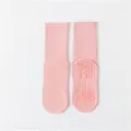 Rosa Yoga Socken für Damen, rutschfeste Pilates Fitness Bodensocken, atmungsaktive Sportsocken. - Damen 35-39 / Pfirsichrosa