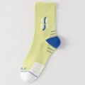 Herren Colorblock Sport Socken gelb weiss atmungsaktiv Lauf Basketball stilvolle Variante - Grün