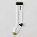 Damen Farbblock Yoga Wadenstrümpfe, professionelle rutschfeste Pilates Sportsocken Fitness. - Einheitsgröße / Vertikaler Streifen