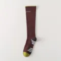 Calcetines de compresión marrones para mujer deporte correr fitness transpirables altos - Talla única / Marrón