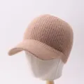 Detalle gorra de béisbol de parte superior abierta tejida, sombrero de visera caqui. - Ajustable / Visera sin Corona Simple / Caqui
