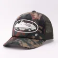 Camo trucker hat mesh snapback cap with graphic print stylish outdoor sun hat for men and women - Adjustable / Camouflage Cruise - Army Green