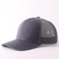 Gorra trucker de malla gris, gorra de béisbol transpirable para primavera y verano. - Ajustable / Gris oscuro