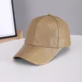 Klassieke faux-suede honkbalpet met stijlvolle paisleyprint en gebogen rand voor dagelijks gebruik. - Verstelbaar / Honkbalpet (BQ506) / Khaki