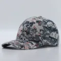 Grijze digitale camo honkbalpet voor dames, modieuze strass steentjes tactische pet. - Verstelbaar / Lichtgrijs Camo - Strass Cijfers