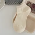 Minimalistische einfarbige atmungsaktive Sommersocken, dünne kurze lässige Freizeitsocken. - Damen 35-39 / Khaki