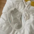 Chaussettes courtes grises brodées de nœuds mignons pour femmes, style doux respirant printemps - Taille unique / Gris Clair (1 Paire)
