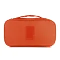 Orange travel underwear storage bag portable toiletry organizer for trip and daily use - Orange