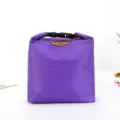 Borsa termica porta pranzo per donna uomo, borsa bento cooler termica portatile per scuola lavoro - Viola
