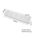 Witte siliconen fruitmoussevorm met 5 holtes voor zeep en kaarsen, 33*85*50mm maten - 3D Nr. 48 Bolstijl (MCM-66)