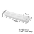 Siliconen fruit mousse cakevorm met afmetingen 350x80x57mm voor zeep en kaarsen - 3D Citroenstijl (MCM-70)
