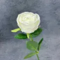 Beautiful white artificial velvet rose for wedding floral and home decoration - Imperial Rose / New White