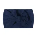 Weiches marineblaues Nylon-Stirnband für Babys mit Schleife und hoher Elastizität - Marineblau