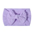 Komfortables und ultraweiches lavendelfarbenes Nylon-Babystirnband mit Schleife - Hellviolett