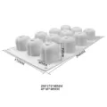 Professionele siliconen mal met 12 holtes in de vorm van een appel voor fruitmousse - 12 Holtes Kersenstijl (MCM-293)
