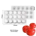 15-gaats siliconen vorm appelvorm voor gebak zeep kaarsen afmeting 295x172mm - 15 Holtes Appelstijl (MCM-294)