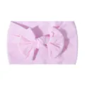 Superweiches und hochelastisches hellrosa Nylon-Schleifen-Stirnband für Babys und Kleinkinder - Hellrosa