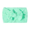 Ultraweiches und hochelastisches mintgrünes Nylon-Stirnband mit Schleife für Neugeborene - Mintgrün