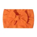 Weiches hochelastisches Baby-Nylonstirnband mit einer großen orangefarbenen Schleife - Orange