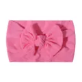 Hochelastisches Stirnband für Babys aus Nylon in Hot Pink mit großer Schleife - Fuchsia