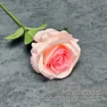 Single stem pink velvet artificial rose flower for wedding home decoration - Happy Rose (Happy Style) / Pink Heart