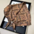 Vintage paisley print triangular head scarf with beaded fringe, breathable summer boho hair accessory. - Lettuce Edge Multifunctional Triangle Scarves - 12