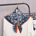 Dames vintage paisley print vierkante sjaal warme fluwelen hoofddoek herfst winter. - 70SR-13-1