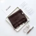 Dark brown silk scarf for women, elegant crinkled tassel shawl accessory for spring and autumn. - 3-Layer Dip-Dye Silk - Coffee