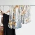 Moerbeizijde jacquard lange sjaal elegante bloemenprint stijlvolle lichte dames sjaal - Stijl 3