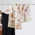 Eleganter langer Seidenschal mit Blumenmuster weiches Damen Mode Accessoire Stil - Stil 10