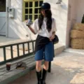 Lente nieuwe dames driehoek kant gelaagde korte broek mode casual veelzijdige outfit - Eén maat / Zwart